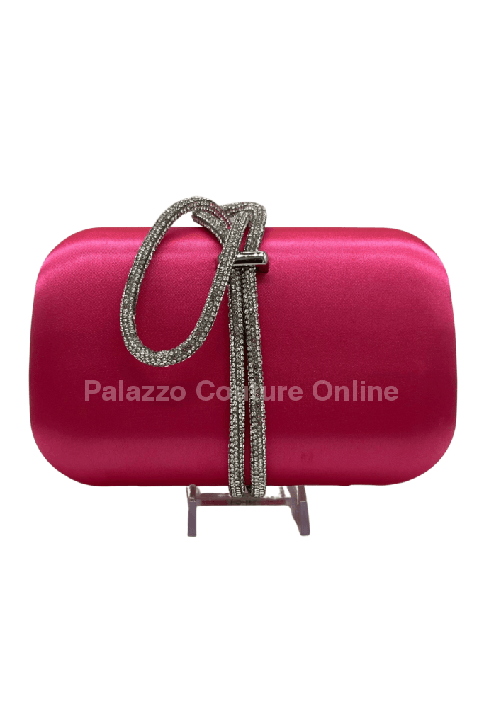 Satin Night Clutch (Fuchsia) Hand Bag