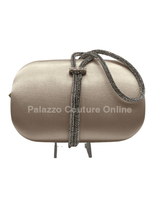 Satin Night clutch (Gold) - Palazzo Couture Online