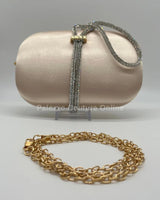 Satin Night clutch (Gold) - Palazzo Couture Online