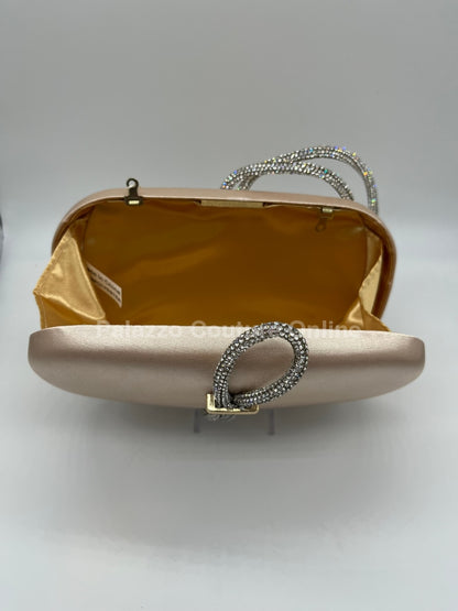 Satin Night Clutch (Gold) Hand Bag