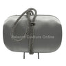 Satin Night Rhinestone Silver Clutch Bag for women - bag by Palazzo Couture