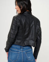 Savannah Breeze Moto Jacket (Black) - Palazzo Couture Online