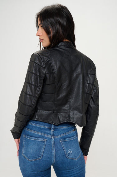 Savannah Breeze Moto Jacket (Black) - Palazzo Couture Online