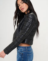Savannah Breeze Moto Jacket (Black) - Palazzo Couture Online