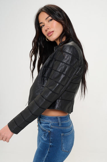 Savannah Breeze Moto Jacket (Black) - Palazzo Couture Online