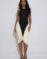 Sculpted Grace Midi Dress - Palazzo Couture Online