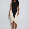 Sculpted Grace Midi Dress - Palazzo Couture Online