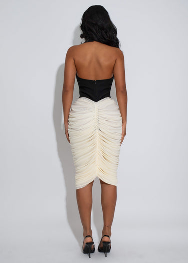 Sculpted Grace Midi Dress - Palazzo Couture Online
