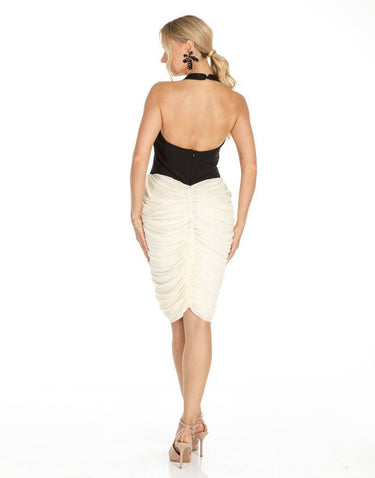 Sculpted Grace Midi Dress - Palazzo Couture Online