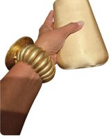 Sculptural Spiral Disc Cuff – Gold - Palazzo Couture Online