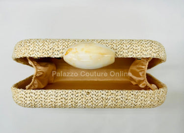 Sea Brize Clutch (Natural) - Palazzo Couture Online