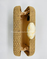 Sea Brize Clutch (Tan) - Palazzo Couture Online
