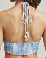 Seashore Glow Seashell Maxi Dress - Blueshell - Palazzo Couture Online