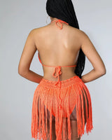 Seaside Weekends Crochet Cover Up Two Piece Set - view 4