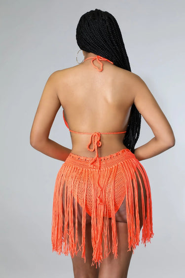 Seaside Weekends Crochet Cover Up Two Piece Set - view 4