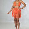 Seaside Weekends Crochet Cover Up Two Piece Set - front view