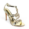 Serpentina Melissa Crystal Stiletto Heels Gold for women - stylish heels by Palazzo Couture