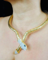 Serpentine Allure Necklace Set (Gold) - Palazzo Couture Online