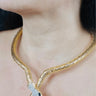 Serpentine Allure Necklace Set (Gold) for women - fashion jewelry by Palazzo Couture