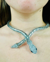 Serpentine Allure Necklace Set (Silver) - stylish accessory for every outfit