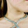 Serpentine Allure Necklace Set (Silver) for women - fashion jewelry by Palazzo Couture