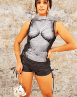 Sexy Net Top (Black) - Palazzo Couture Online