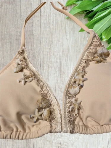 Shell Charm Crochet Bikini Set Nude - view 2