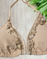 Shell Charm Crochet Bikini Set Nude - Palazzo Couture Online