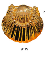Shell Luxe Clutch Gold - Palazzo Couture Online