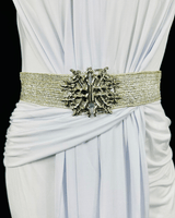 Shimmering Serenity Belt ( Silver) - Palazzo Couture Online