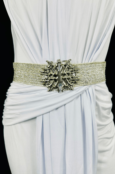 Shimmering Serenity Belt ( Silver) - Palazzo Couture Online