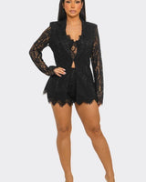 Short Set (Black) - Palazzo Couture Online