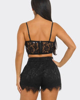 Short Set (Black) - Palazzo Couture Online
