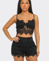 Short Set (Black) - Palazzo Couture Online