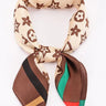 signature print bandana brown structured border front