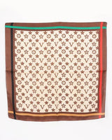 signature print luxe bandana brown styled view
