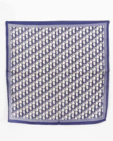 navy luxe bandana scarf with border detail front view