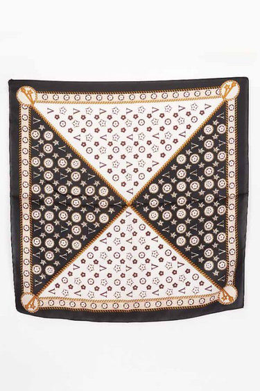 Signature Multi - Print Bandana - Black - Palazzo Couture Online