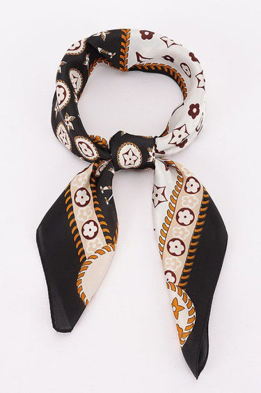 Signature Multi - Print Bandana - Black - Palazzo Couture Online