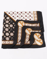 Signature Multi - Print Bandana - Black - Palazzo Couture Online