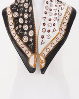 Signature Multi - Print Bandana - Black - Palazzo Couture Online