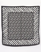black signature multi-print bandana flat lay front view