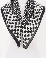 signature print black bandana close-up pattern