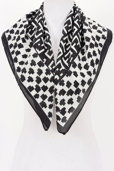 Signature Multi - Print Bandana - Black X2 - Palazzo Couture Online