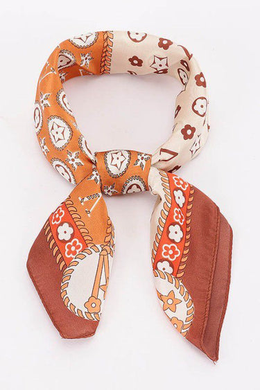 Signature Multi - Print Bandana - Camel - Palazzo Couture Online