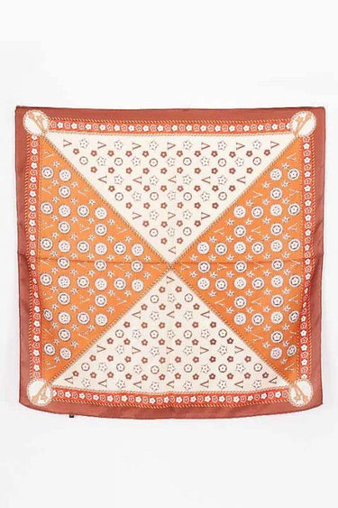 camel multi-print bandana with neutral tone pattern