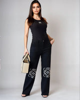Signature Stitch Wide - Leg Jeans - Palazzo Couture Online