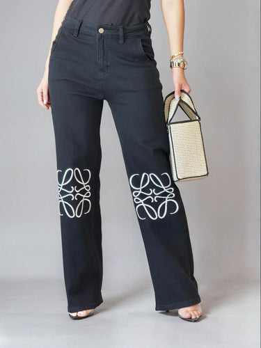 Signature Stitch Wide - Leg Jeans - Palazzo Couture Online