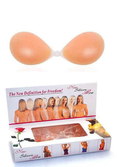 Silicone Bra Invisible Support for Backless Styles - invisible nipple covers for backless dresses