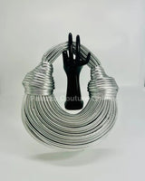 Silver Serpentine Rope Hobo HandBag - Palazzo Couture Online